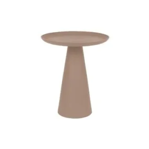 Accessoire Modulable Premium Petite table d'appoint en métal rose Ringar Blanc pur Label - 42cm