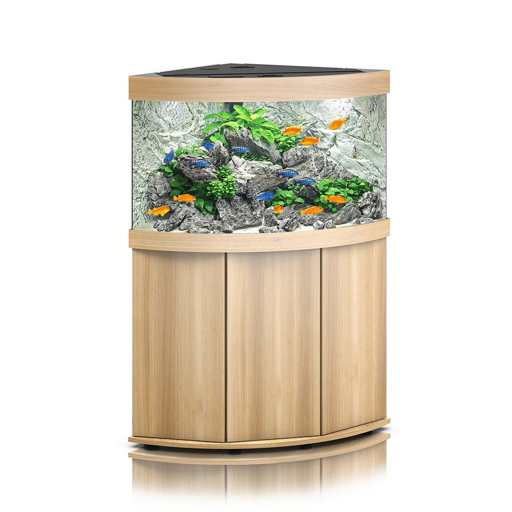 Aquarium avec meuble LED Trigon 190 en bois - H.73 cm Juwel avec revêtement anti-rayures
