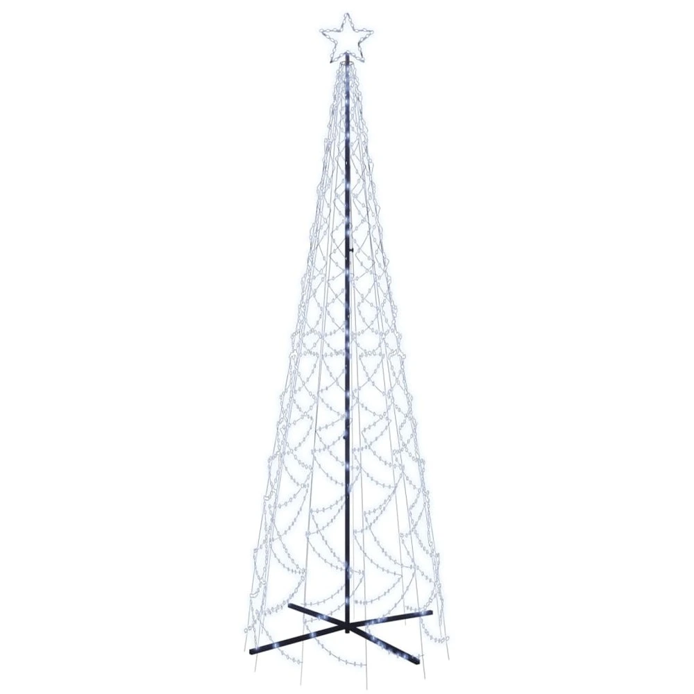 Arbre de noël cône 500 led blanc frais 100x300 cm