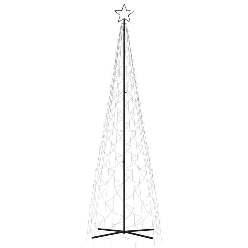 Arbre de noël cône 500 led blanc frais 100x300 cm