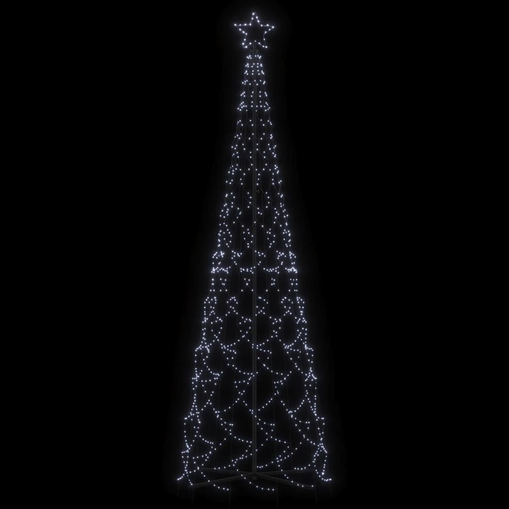 Arbre de noël cône 500 led blanc frais 100x300 cm