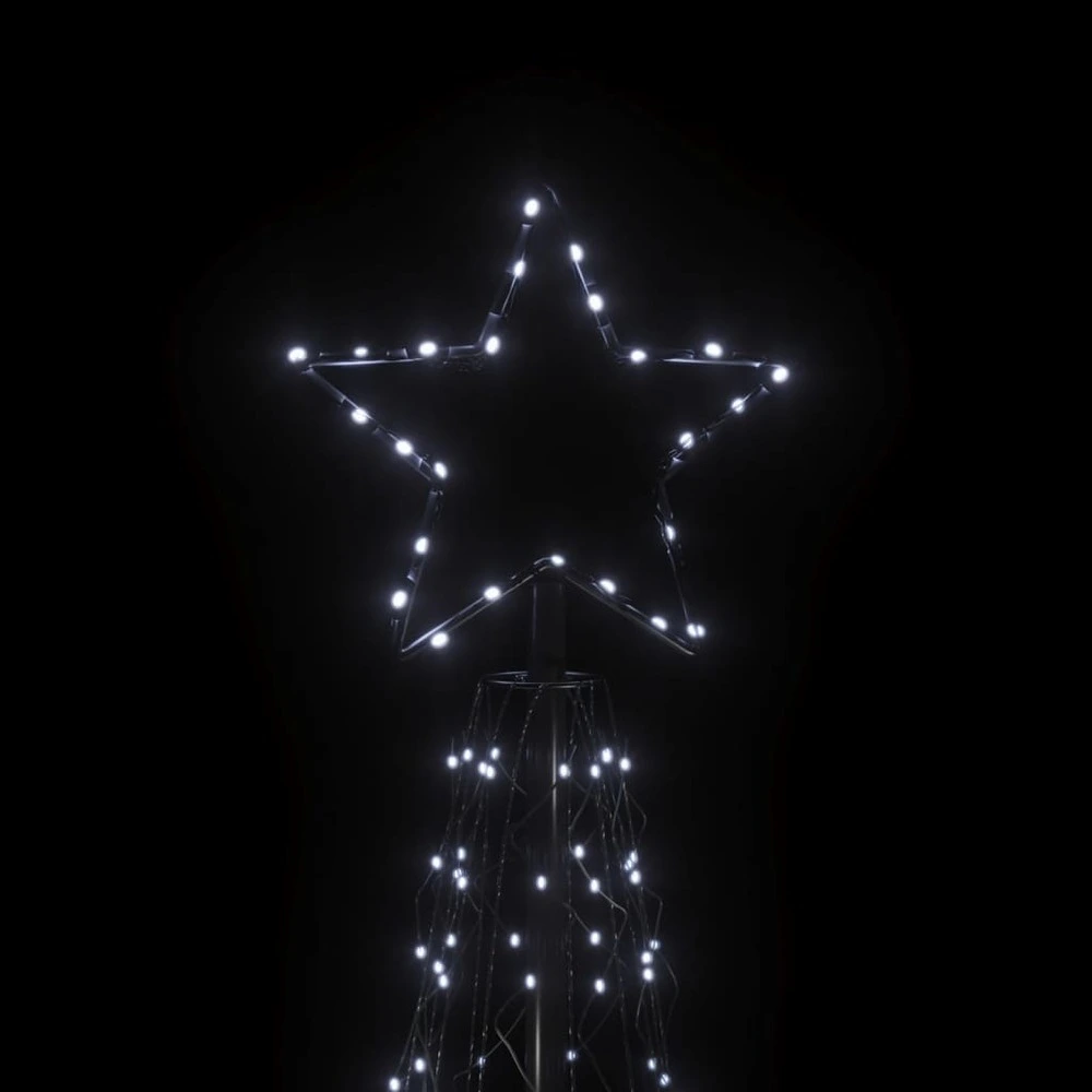 Arbre de noël cône 500 led blanc frais 100x300 cm