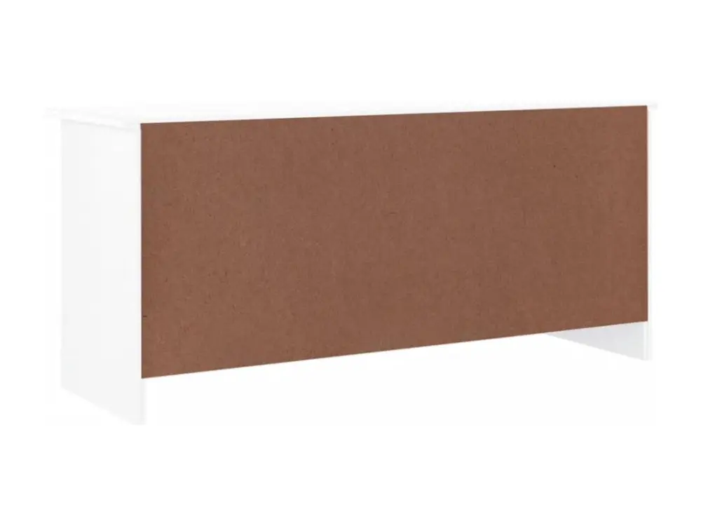 Banc à chaussures ALTA blanc 100x35x45 cm bois massif de pin