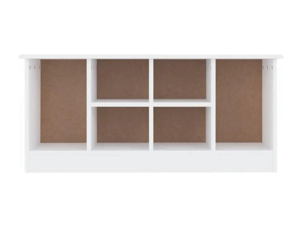 Banc à chaussures ALTA blanc 100x35x45 cm bois massif de pin