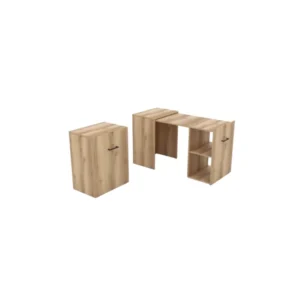 Bureau pliable exceptionnel petite espace collection FLIP coloris chêne. | Facile à installer |