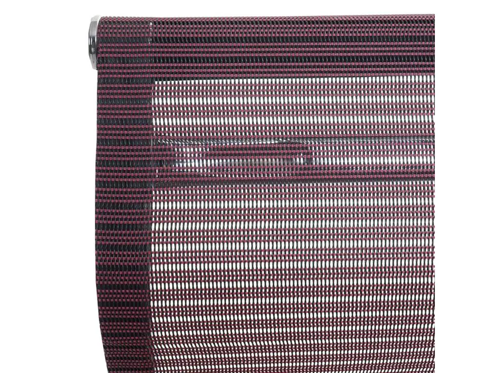 Chaise de bureau HWC-K53 - chaise d'ordinateur - tissu résille/textile - rouge vin avec système de clipsage