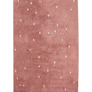 Coton peigné Area Rug Dotted 140 x 200 cm Light Red ASTAF