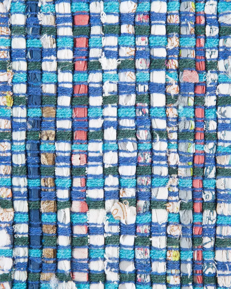 En coton pur Area Rug 140 x 200 cm Navy Blue BESNI