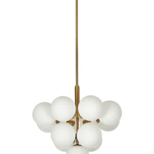 Coussin ergonomique pour Lustre à 13 lumières en métal cuivré BIRRIE