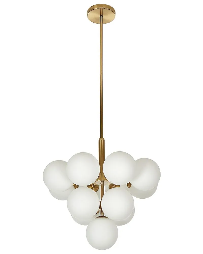 Coussin ergonomique pour Lustre à 13 lumières en métal cuivré BIRRIE