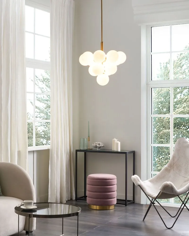 Coussin ergonomique pour Lustre à 13 lumières en métal cuivré BIRRIE