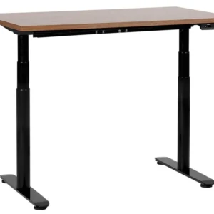 Coussin ergonomique pour Verstelbaar bureau Elektrisch Donkere houtkleur DESTINAS