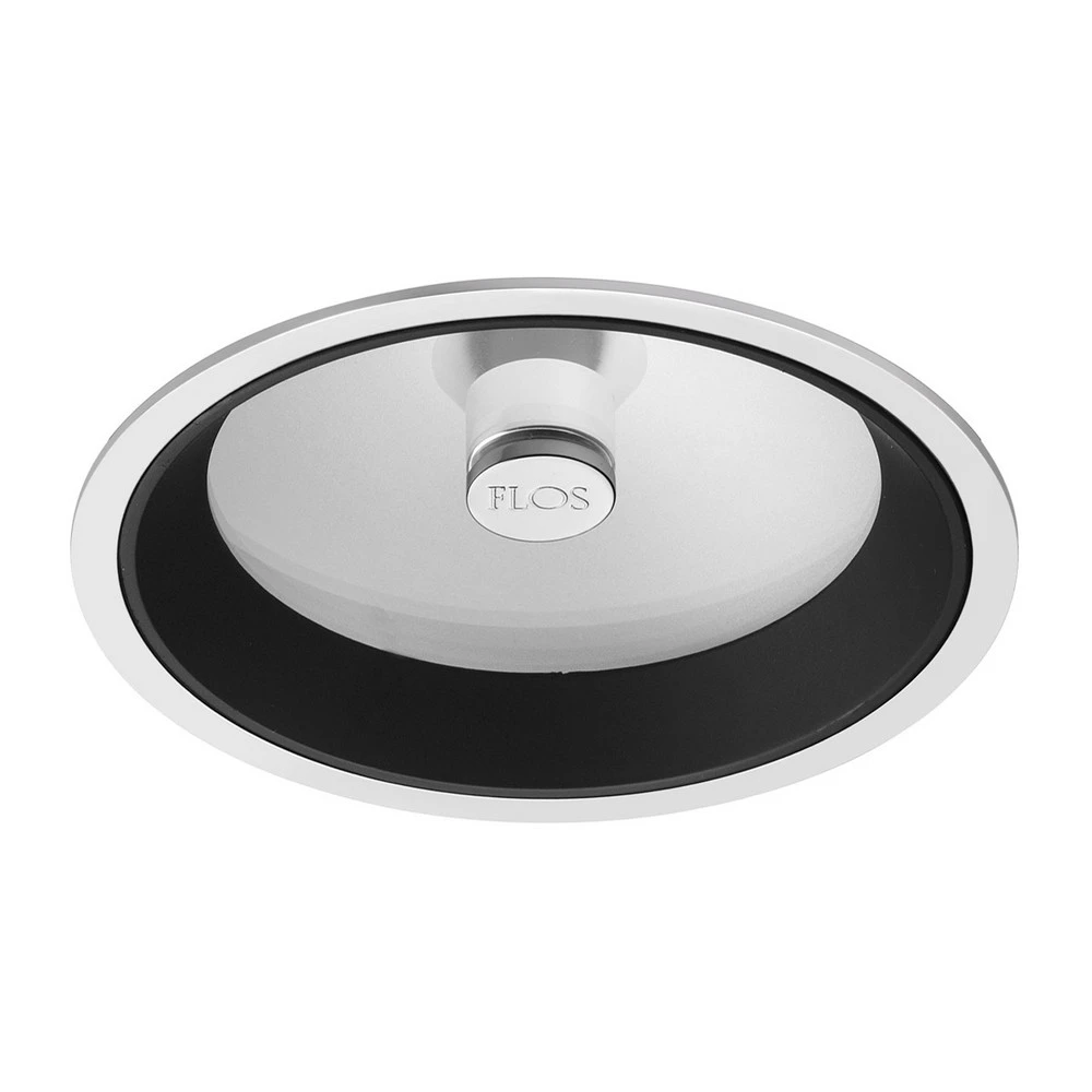 FLOS Wan - downlight encastré haute tension, blanc en tissu respirant