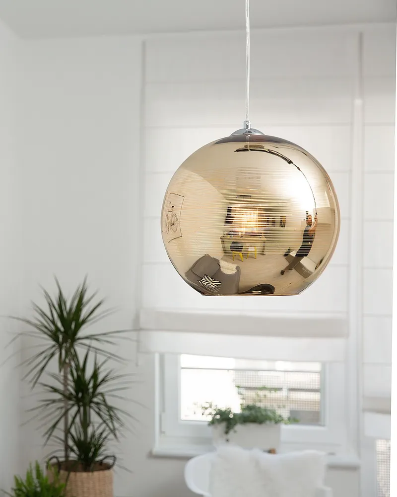 Glass Pendant Lamp Dorure ASARO