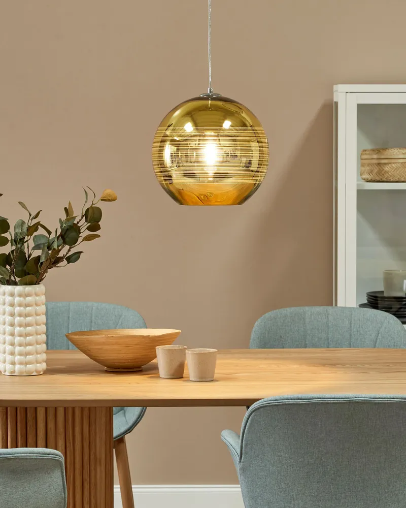 Glass Pendant Lamp Dorure ASARO