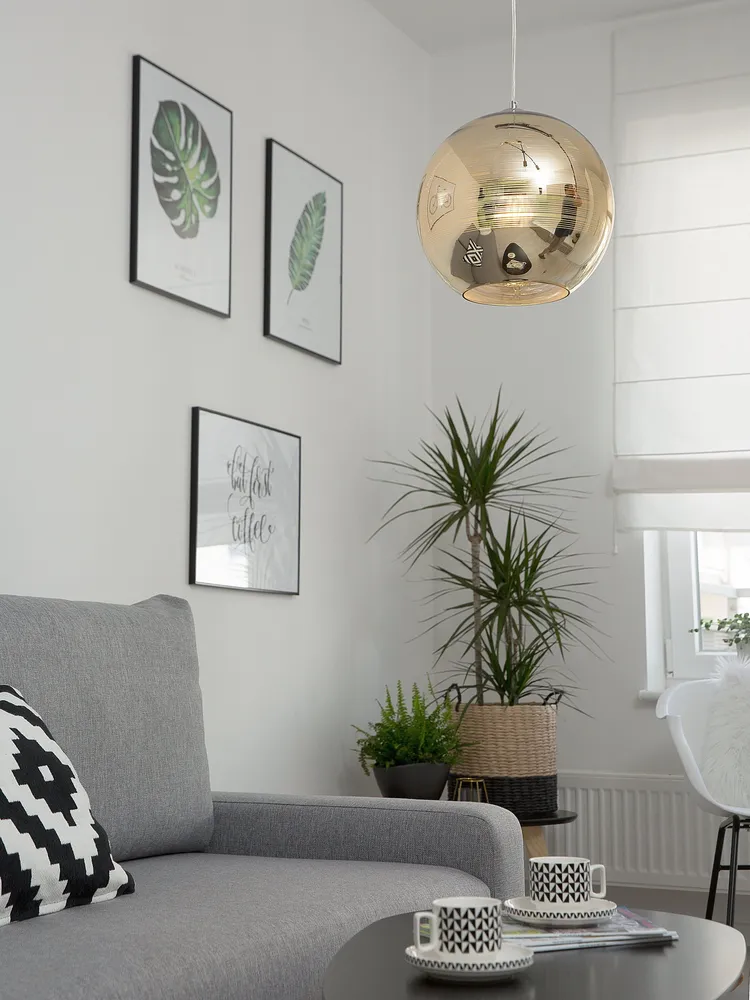 Glass Pendant Lamp Dorure ASARO