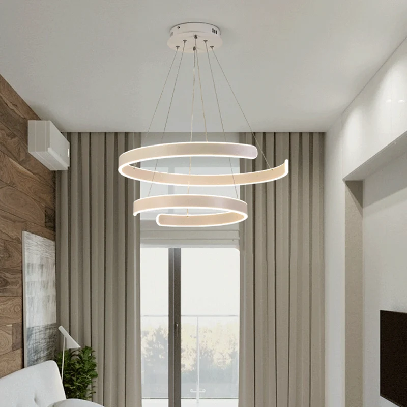 Kit d'assemblage pour Lustre de Restaurant de forme géométrique, luminaire suspendu contemporain en aluminium à LED