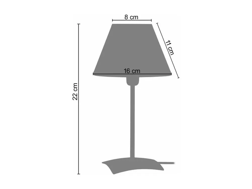 KOLA - Lampe de chevet droit métal rose pour une organisation optimale
