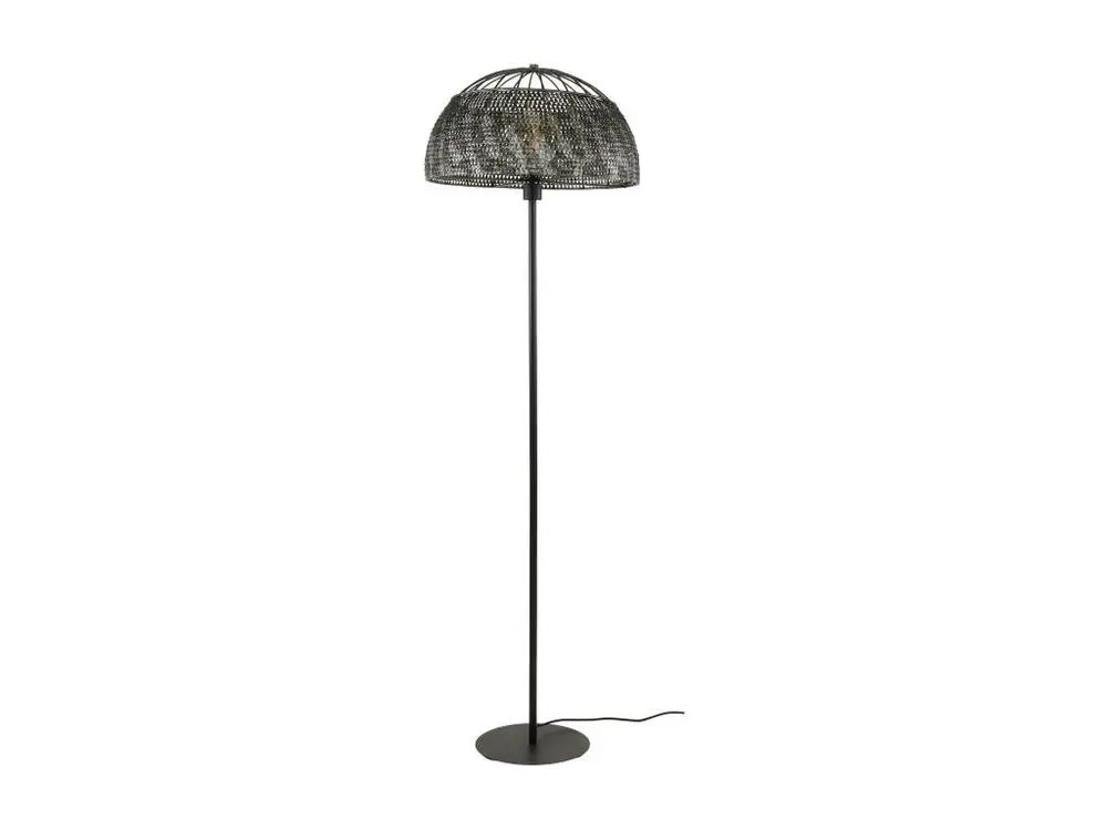 Lampadaire de salon avec abat-jour effet maille TRIBECA compatible avec la plupart des bureaux