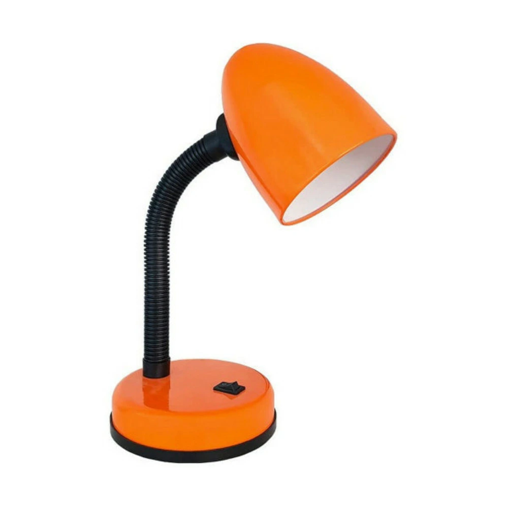Lampe de bureau edm amsterdam e27 60 w flexo/lampe de bureau métal orange (13 x 34 cm) avec compartiments intégrés