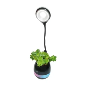 Lampe de bureau LED HP Bluetooth® avec mini intégré noire