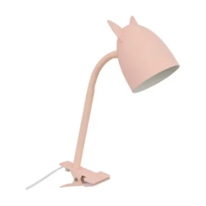 Lampe à pince rose 38x10x13cm avec compartiments intégrés