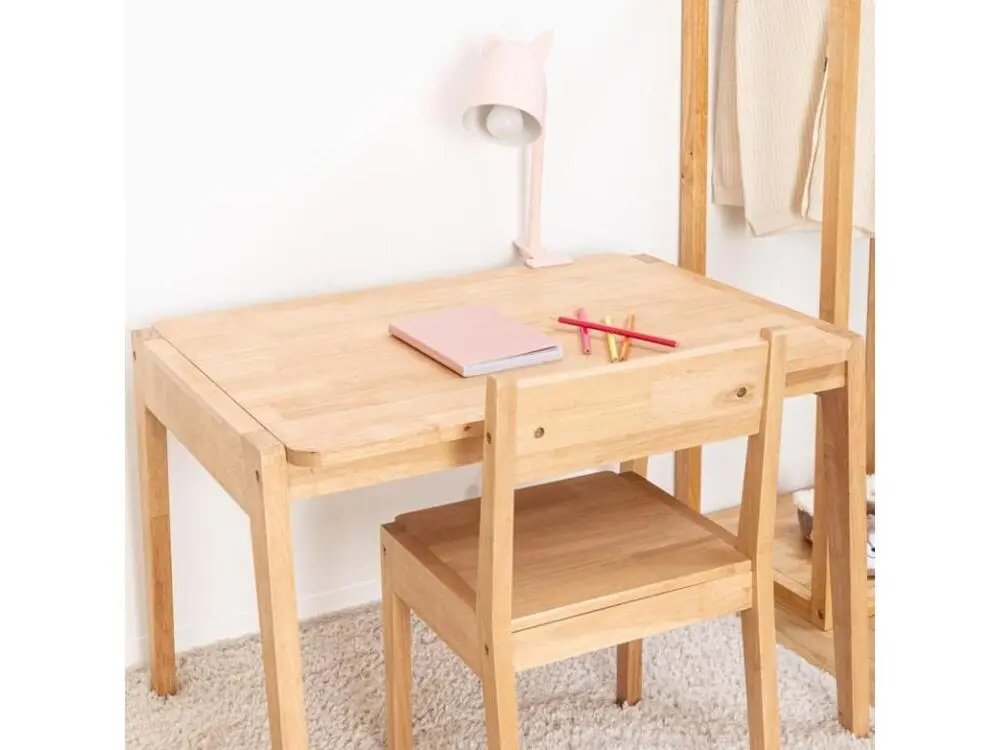 Lampe à pince rose 38x10x13cm avec compartiments intégrés