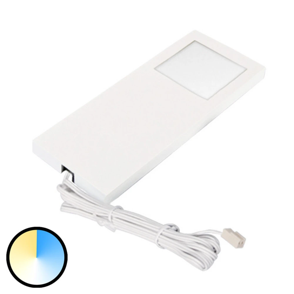 Lampe sous meuble Dynamic LED Slim-Pad F blanche | Facile à installer |