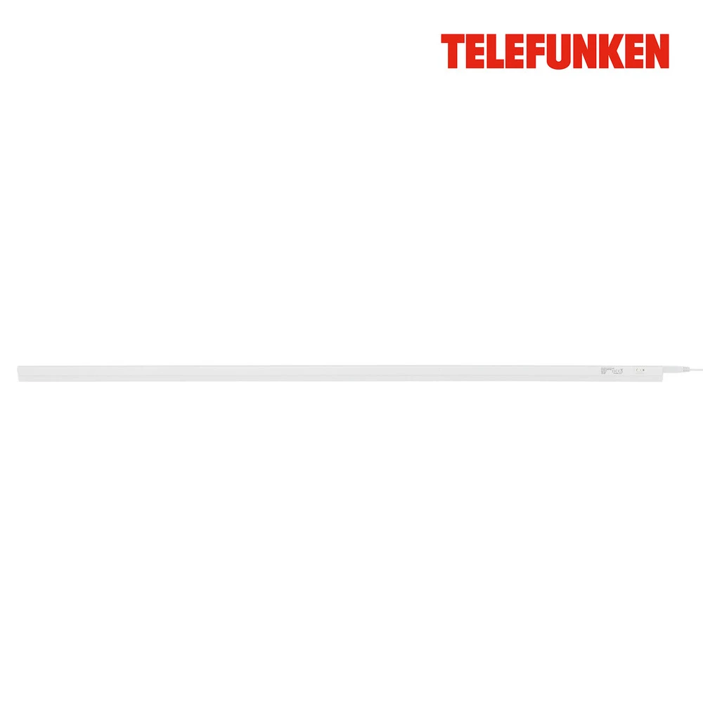 Lampe sous meuble LED Hephaistos, blanc, longueur 117 cm pour un espace de travail ordonné