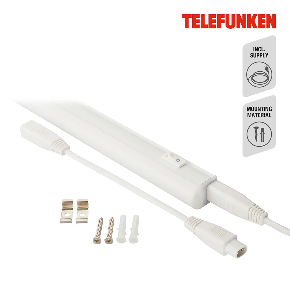 Lampe sous meuble LED Hephaistos, blanc, longueur 87 cm - Conforme aux Normes de Sécurité
