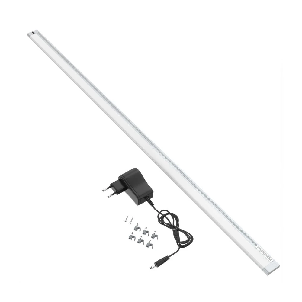 Lampe sous meuble LED Zeus, longueur 87 cm en tissu respirant