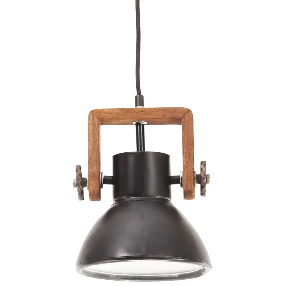 Lampe suspendue industrielle 25 W Noir Rond 19 cm E27 pour un espace de travail ordonné