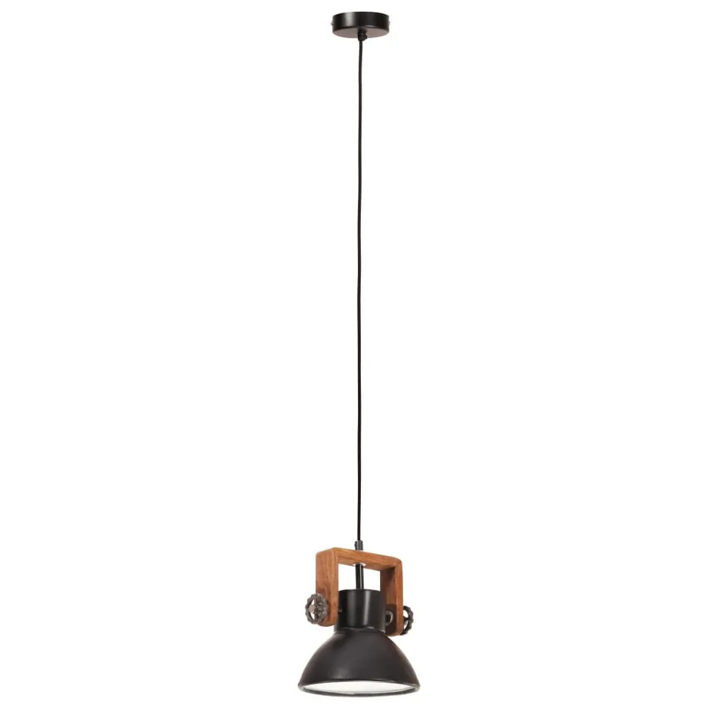 Lampe suspendue industrielle 25 W Noir Rond 19 cm E27 pour un espace de travail ordonné