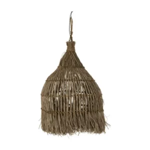 Lampe Suspension Design "Twist" 75cm Naturel avec 4 patins en caoutchouc