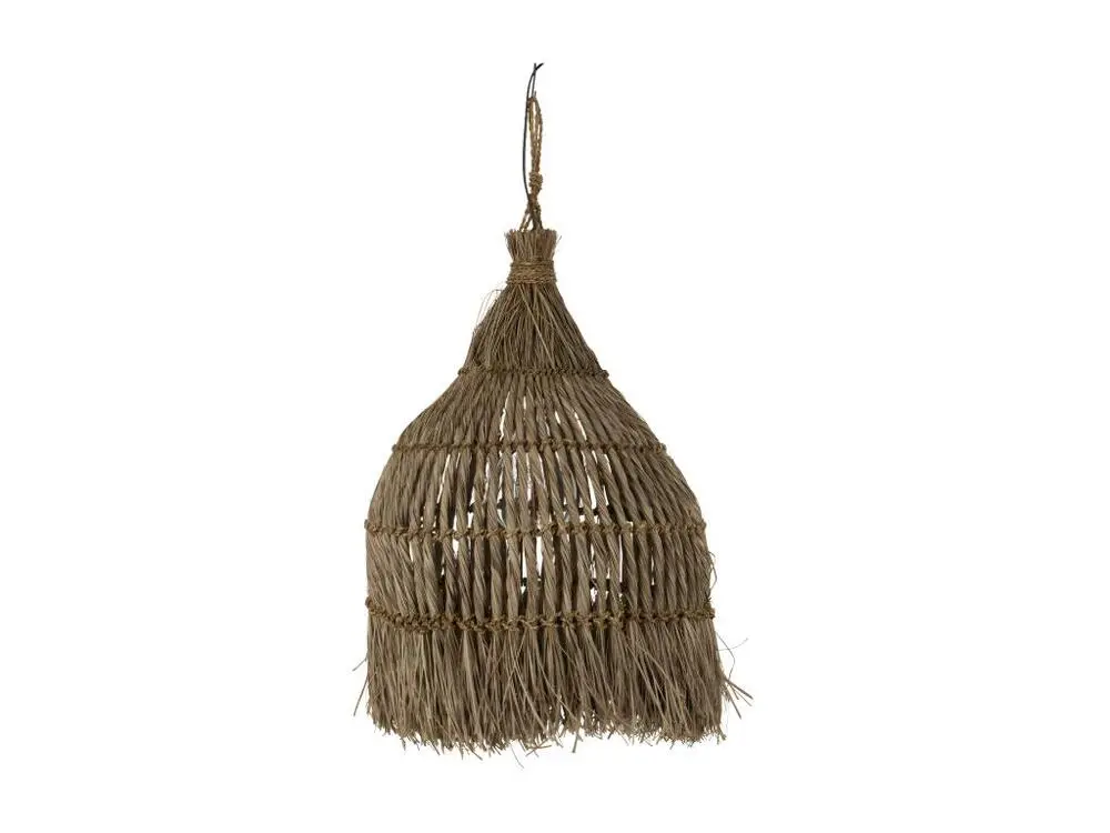 Lampe Suspension Design "Twist" 75cm Naturel avec 4 patins en caoutchouc