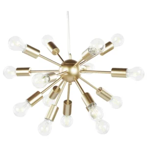 15 Light En métal Pendant Lamp Gold BALAGAS pour une organisation optimale