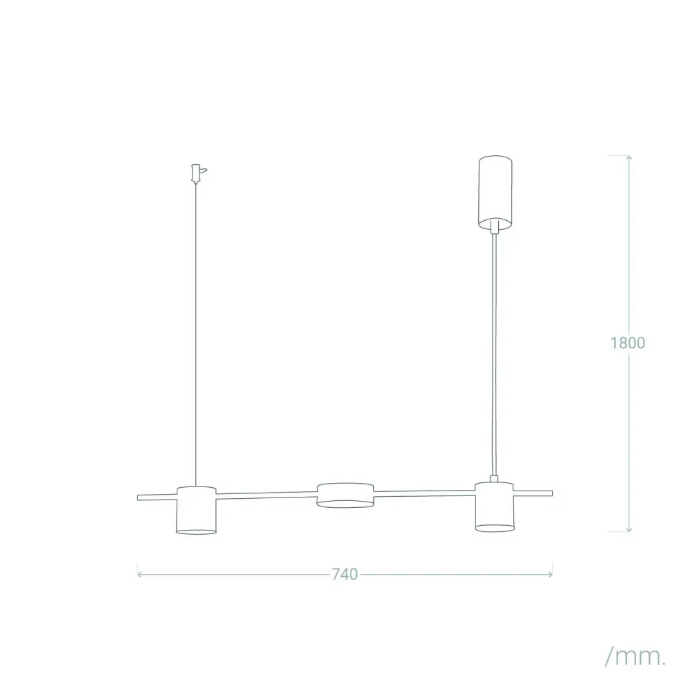 Lustre métallique Auzoa avec éclairage LED intégré pour bureau à hauteur variable