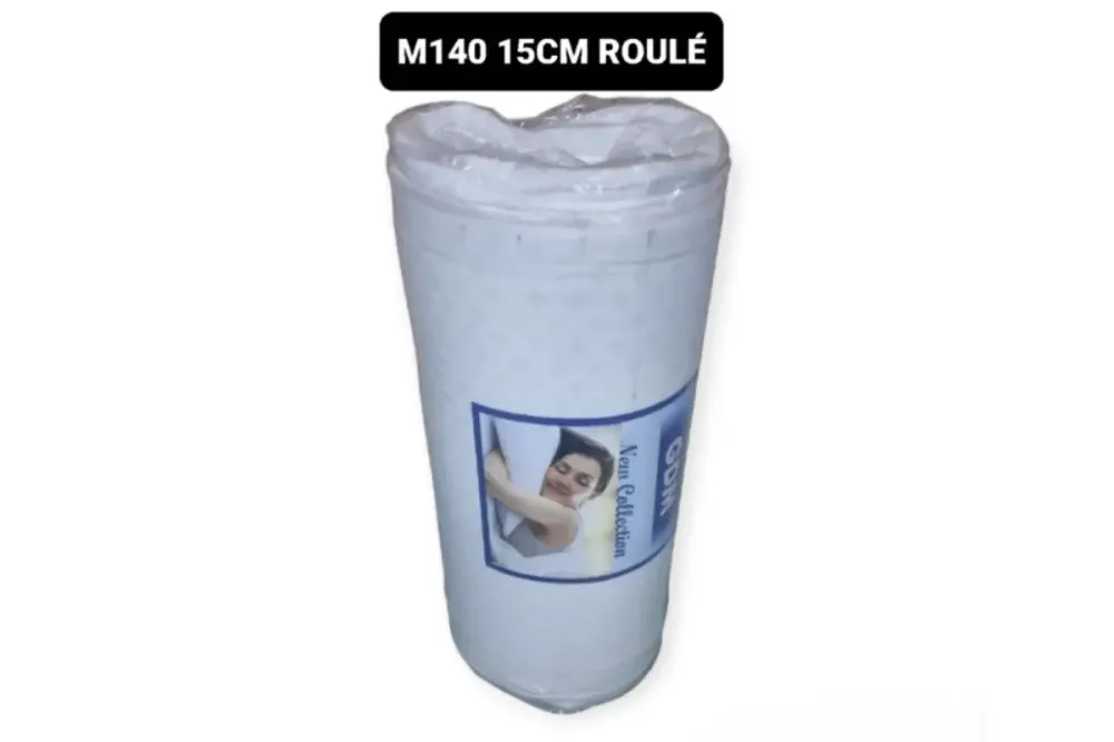 Matelas Confort Roule 140x190x15 CM avec Garantie 2 Ans