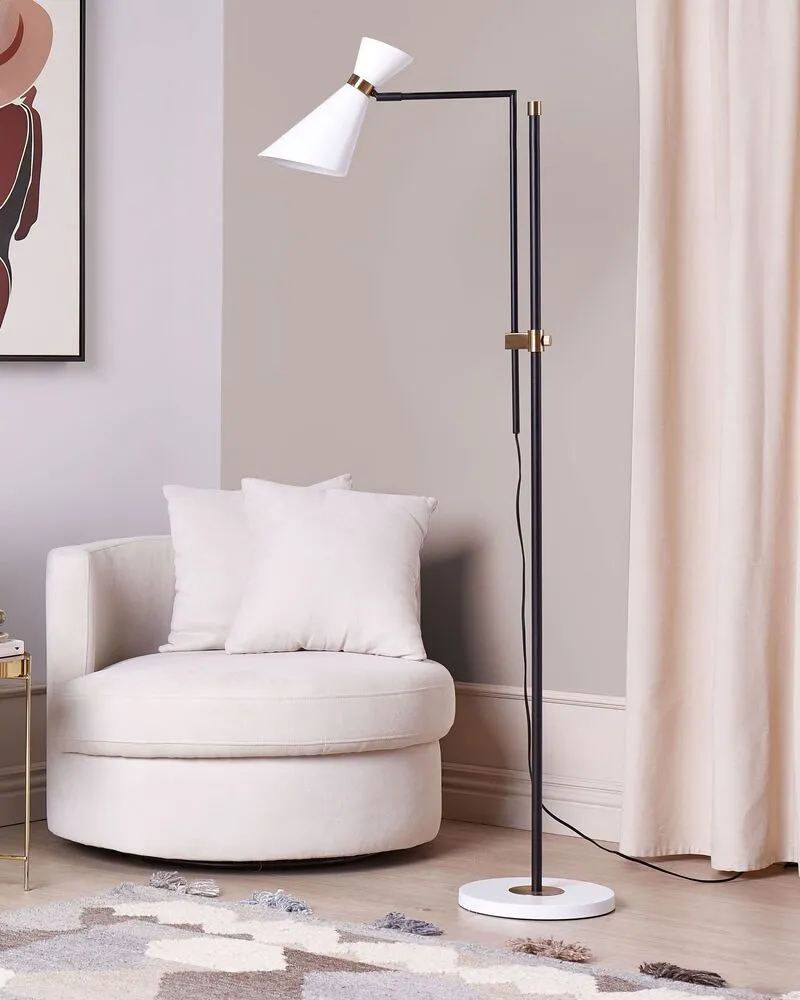 Metal Floor Lamp Blanc pur MELAWI