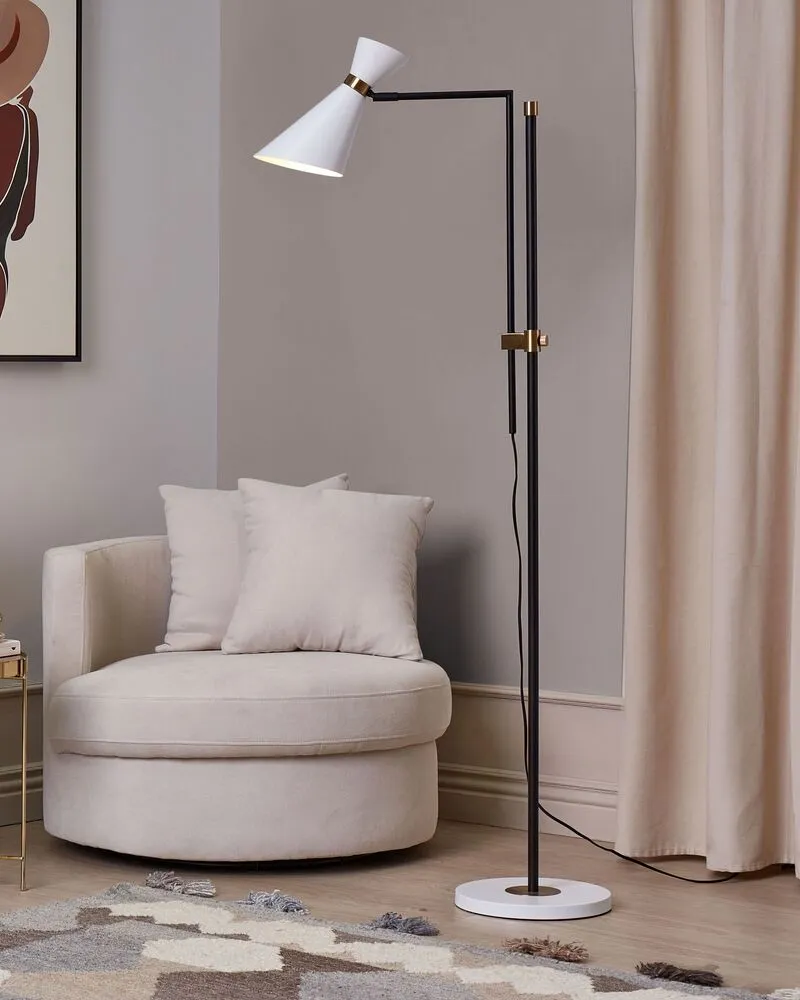 Metal Floor Lamp Blanc pur MELAWI