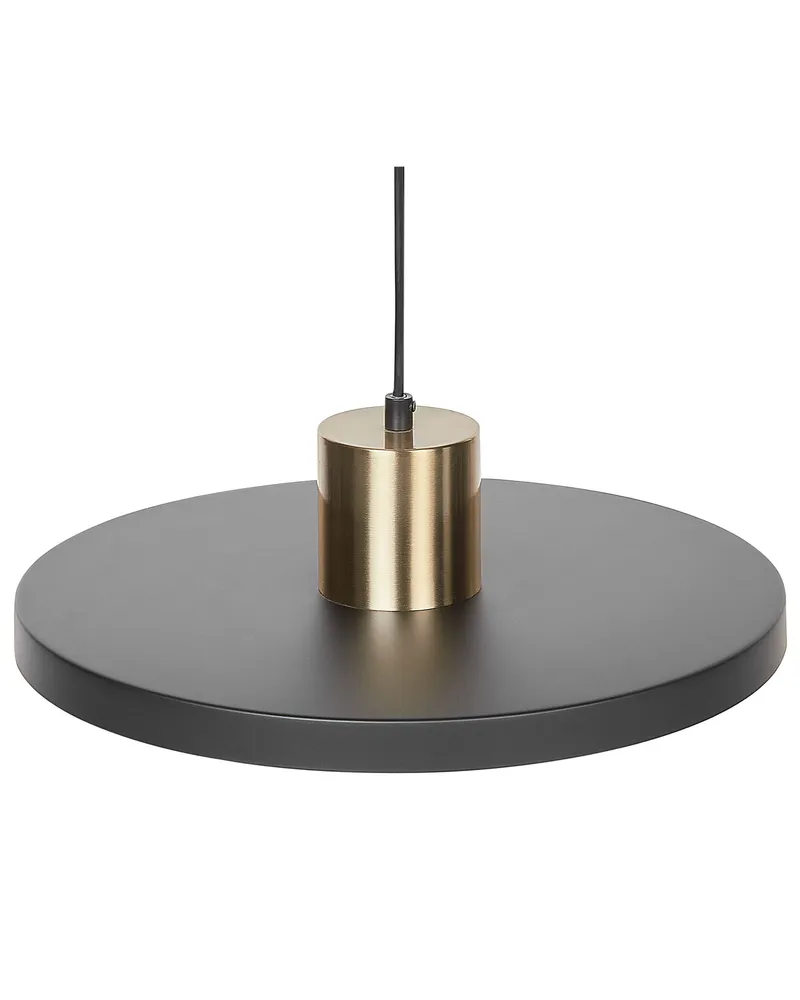 Metal Pendant Lamp Noir jais BOGAN avec Garantie 2 Ans