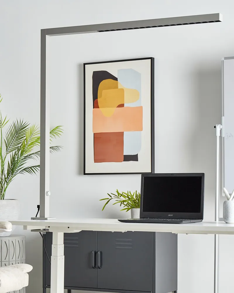 En métal LED Clamp-On Desk Lamp Silver VOLANS