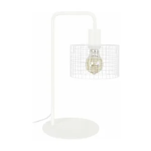 NOIRON - Lampe de bureau arqué métal blanc avec Garantie 2 Ans