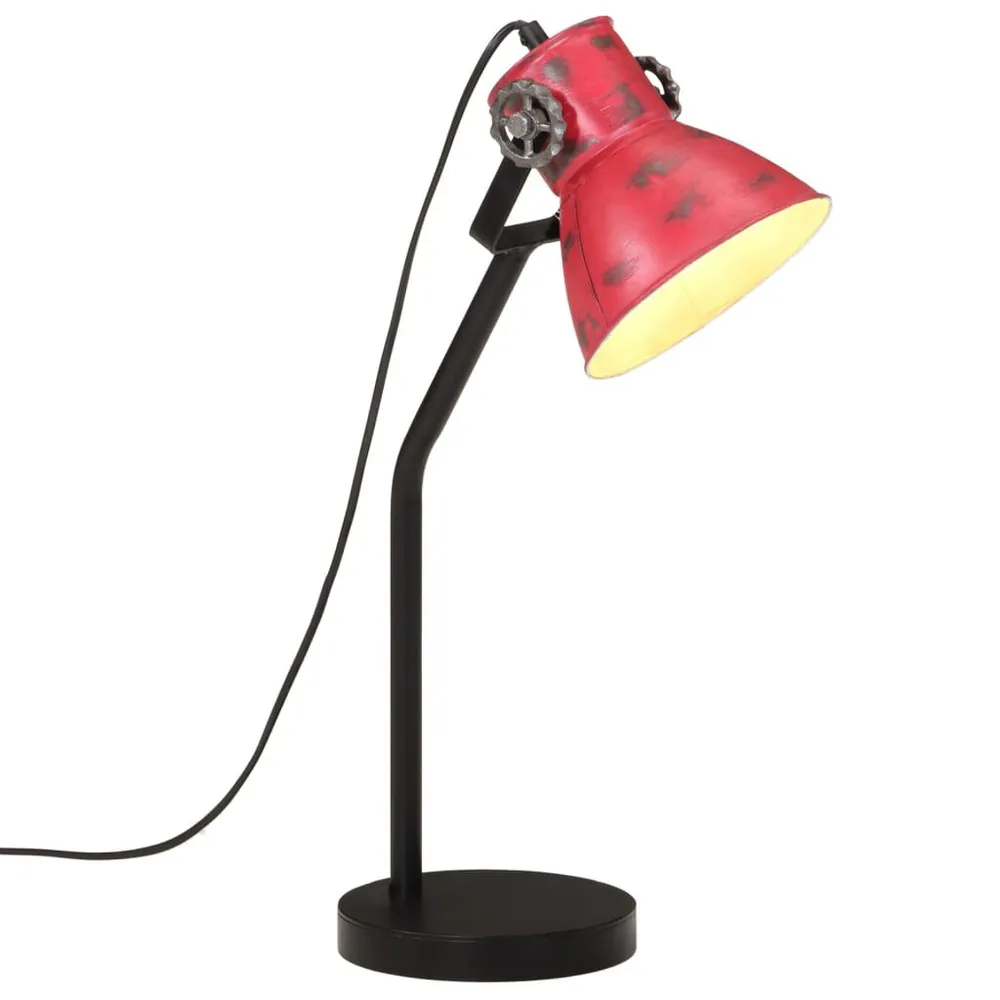 Organisateur de câbles Lampe de bureau 25 W rouge délavé 17x17x60 cm E27