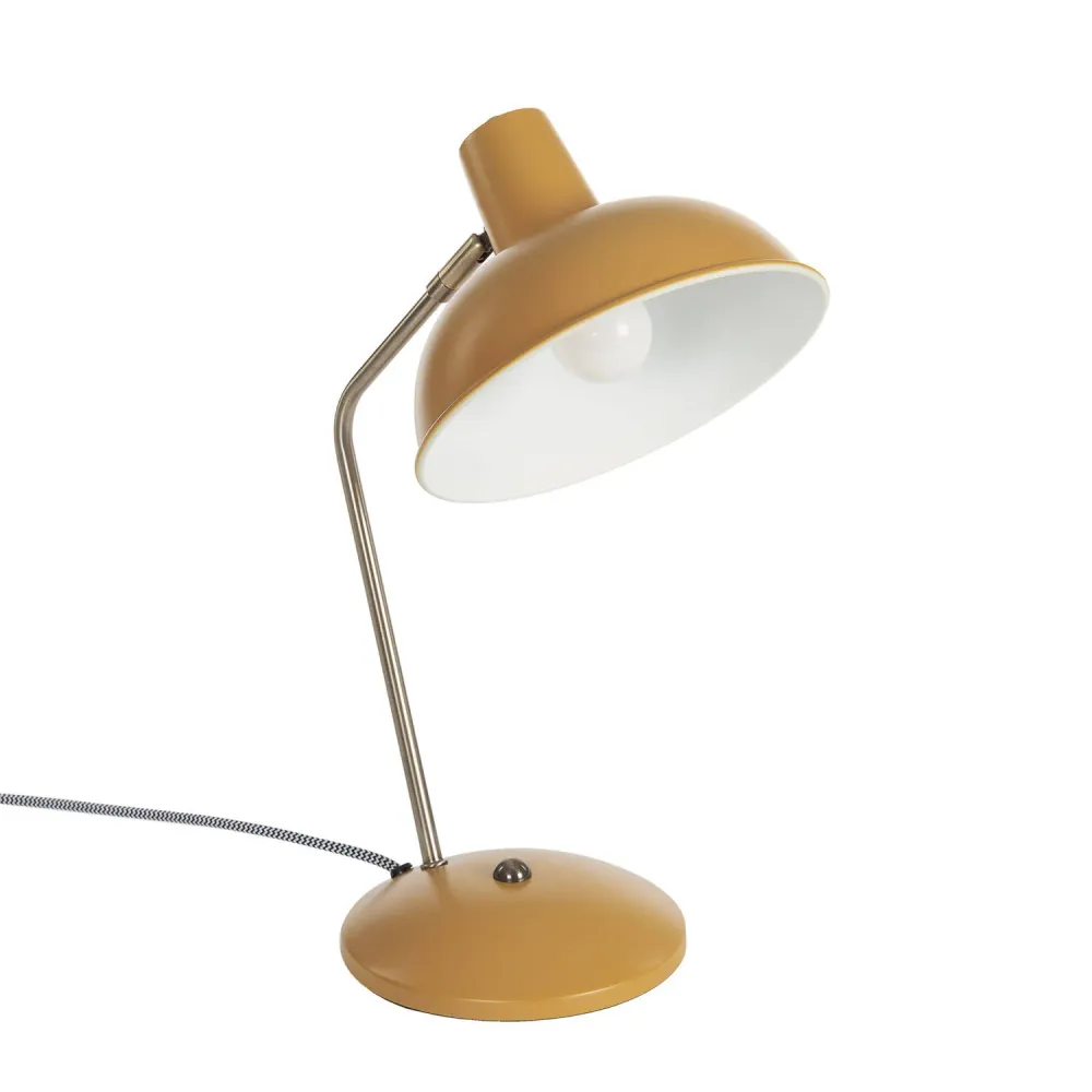 Organisateur de câbles Lampe de bureau Sahani en métal avec éclairage LED souple