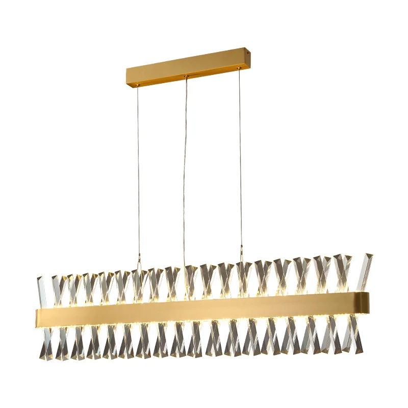 Organisateur de câbles Le lustre rond contemporain allume les plafonniers pendants en cristal manifeste pour la table à ma...