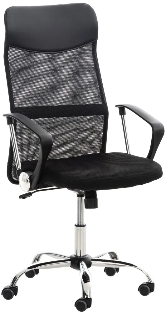 Pieds antidérapants pour Fauteuil de bureau sur roulettes mécanisme de bascule revêtue d'une maille noir 10_0002712