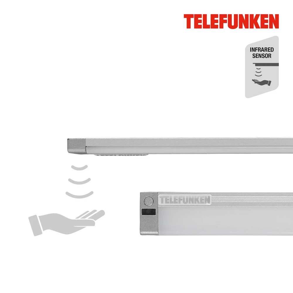 Pieds antidérapants pour Lampe sous meuble LED Zeus, longueur 57 cm
