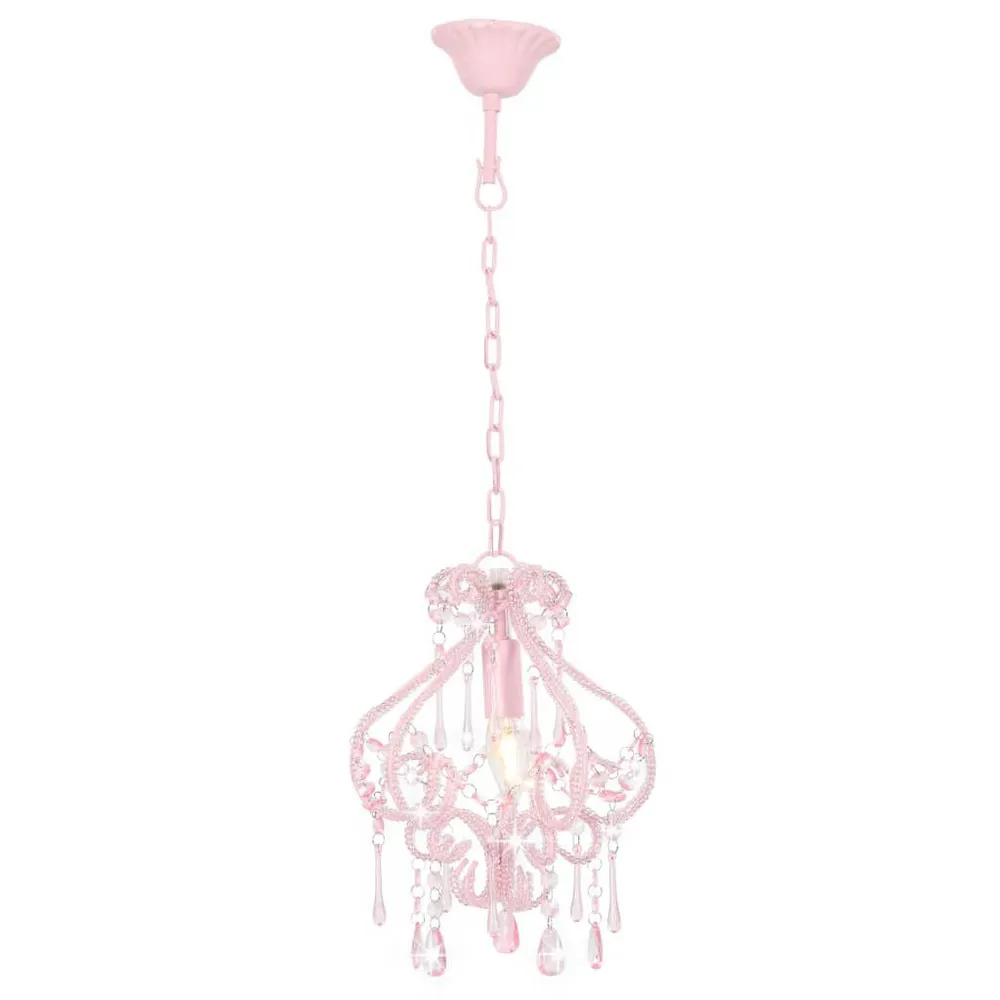 Pieds antidérapants pour Plafonnier avec perles Rose Rond E14