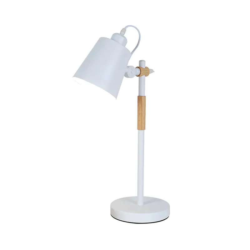 Plateau de rangement Lampe de bureau rotative en métal, salle d'étude, 1 tête, lampe de lecture de Style Macaron